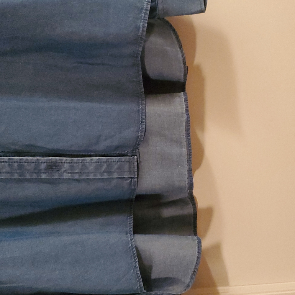 Ann Taylor Chambray Blue Button Down Shirt - Picture 7 of 9